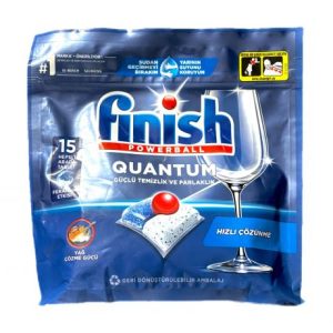 قرص ماشین ظرفشویی فینیش Finish  اورجینال مدل Quantum بسته 15 عددی