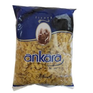 ماکارونی آنکارا  اورجینال مدل پاپیونی 500 گرم ankara makarnasi