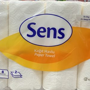 دستمال توالت سنس sens عددی۸ دولایه اورجینال بارکد 8690530017115