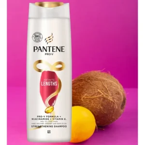 شامپو سر پنتن pantene تقویت کننده ساقه مو اورجینال 350 میلی لیتر مدل Infinite Lengths