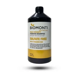 شامپو سر بدون سولفات بیومونتی (بیومنتی) Biomonti اورجینال ضد ریزش حاوی عصاره شیر بز 1000 میلی لیتر