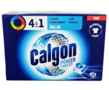 قرص جرم گیر ماشین لباسشویی کالگون calgon اورجینال مدل 4in1 بسته 15 عددی