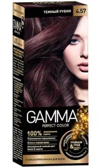 کیت رنگ موی گاما  GAMMA شماره 4.57 یاقوتی تیره اورجینال