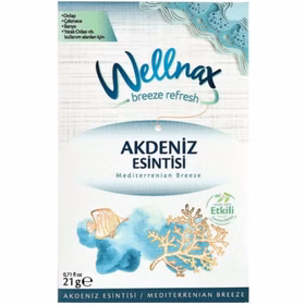 ولناکس Wellnax خوشبو کننده پودری کمد لباس و رختخواب رایحه خنک اقیانوس حجم ۲۱ گرم