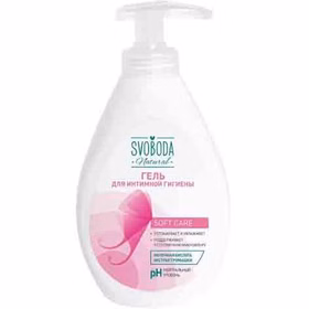ژل بهداشتی بانوان اسوبودا Svoboda روسیه مدل Soft Care حجم 300 میلی لیتر اوجینال