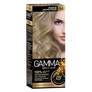 کیت رنگ موی گاما  GAMMA شماره 8/0 رنگ بلوند خاکستری اورجینال