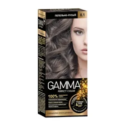 رنگ مو شماره 8.1 گاما Gamma رنگ بلوند خاکستری اورجینال