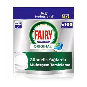 قرص ماشین ظرفشویی فیری Fairy مدل جار اورجینال Original بسته 100 عددی بارکد 8700216456395