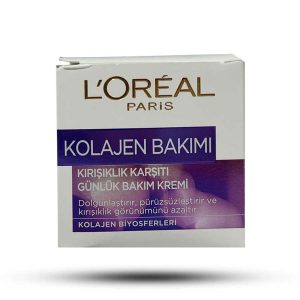 کرم روز ضد چروک و ضد پیری کلاژن ساز لورال مدل kolajen bakimi حجم 50 میلی لیتر اورجینال