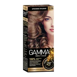 رنگ مو شماره 7.75 گاما Gamma رنگ پرالین فندقی اورجینال