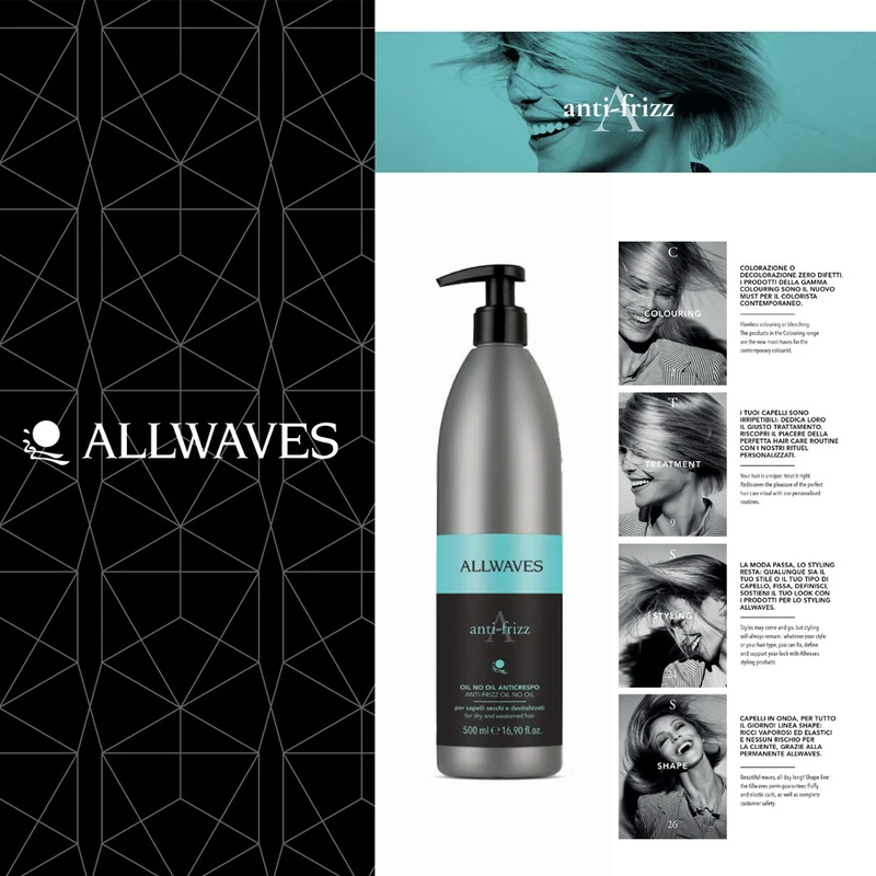 سرم مو آلواوز اورجینال مدل ضد موخوره anti frizz حجم 500 میلی لیتر بارکد 8018067005953 - تصویر 2
