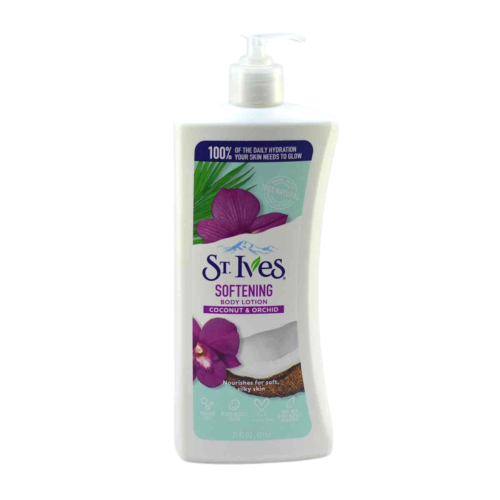لوسیون بدن سنت ایوز ST.lves مدل Softening حاوی عصاره نارگیل و گل ارکیده حجم 621 میلی لیتر اورجینال