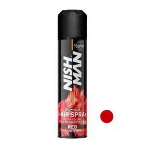 اسپری رنگ مو نیشمن قرمز مدل red حجم 150 میلی لیتر اورجینال
