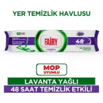 دستمال مرطوب طی چند منظوره فیری با رایحه لاوندر FAIRY mop uyumlu LAVANTA بسته 50 عددی اورجینال